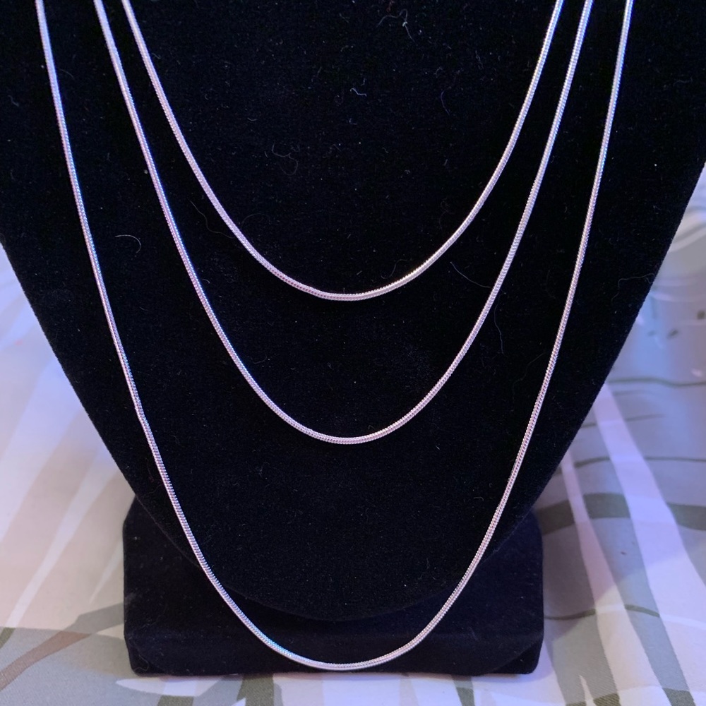 Love layering? 3pc sterling silver necklaces!NWOT - Picture 3 of 6